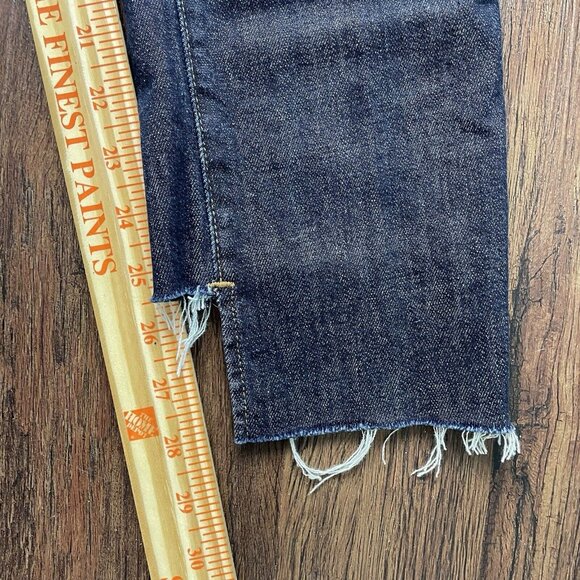 Frame Le High Straight Jeans Size 26  Dublin Mid Rise Stretch Dark Wash Blue - Picture 7 of 10